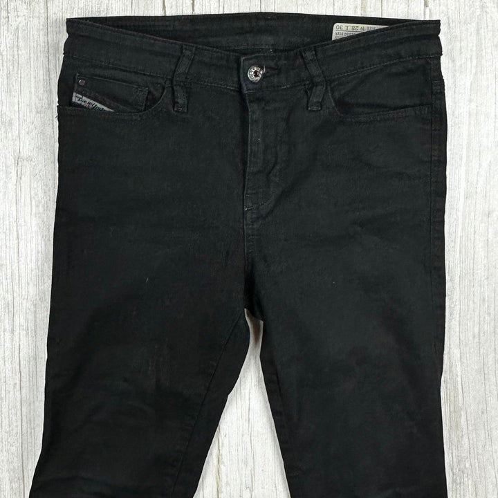 Diesel Denim 'Skinzee' Super Skinny Black Jeans -Size 28/30