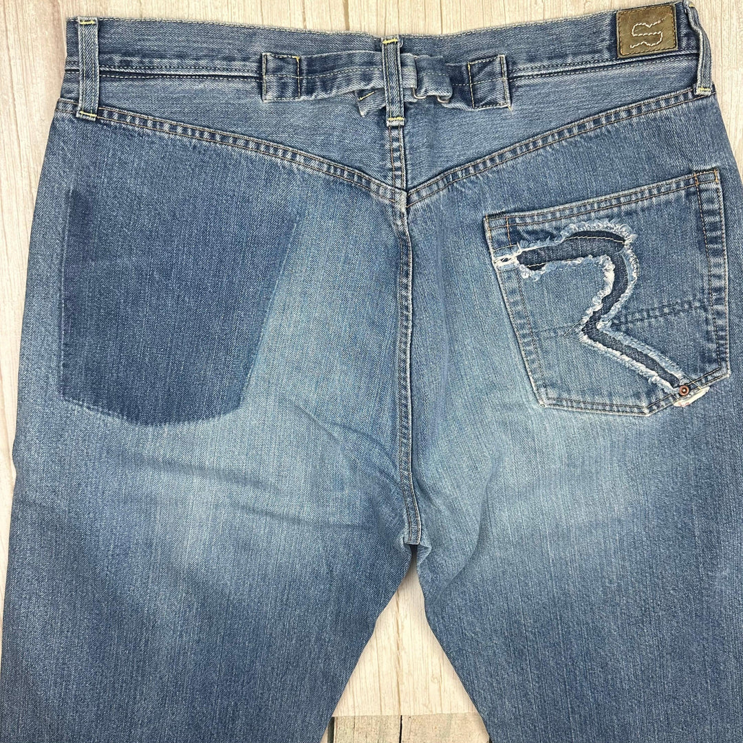 RA-RE Rag Recycle Y2K Mens Italian Relaxed Fit Jeans - Size 36