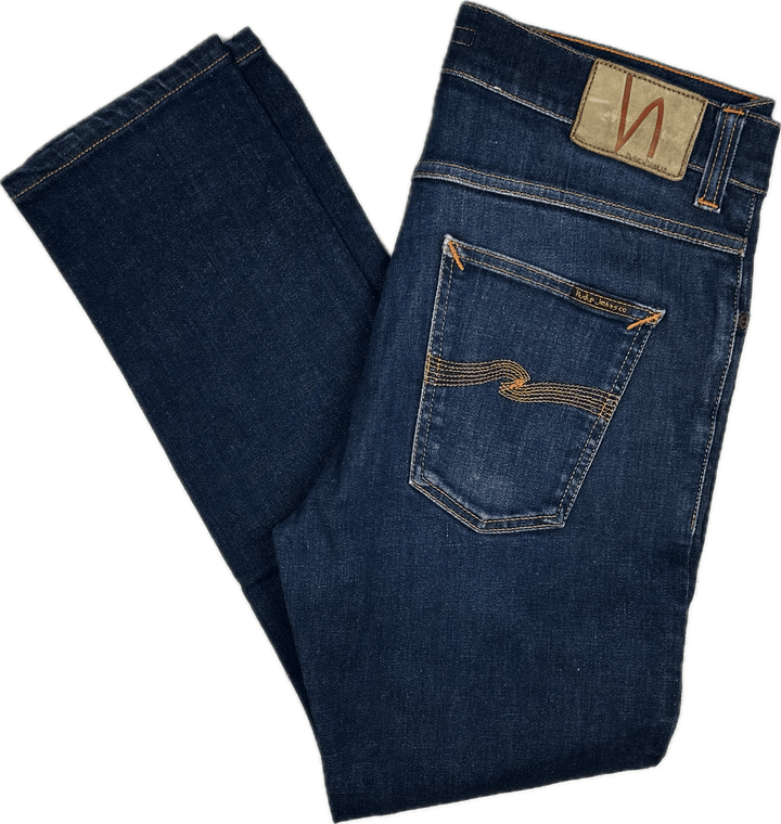 Nudie 'Lean Dean' Dry 16 Dips Wash Organic Cotton Jeans- Size 33S