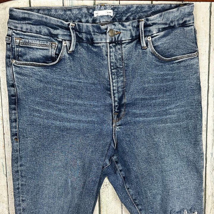Good American 'Good Waist' High Rise Crop Jeans- Suit Size 18 - Jean Pool