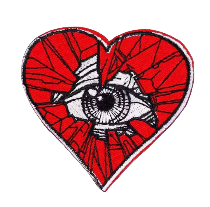 See My Broken Heart -  Embroidered Iron On Patch