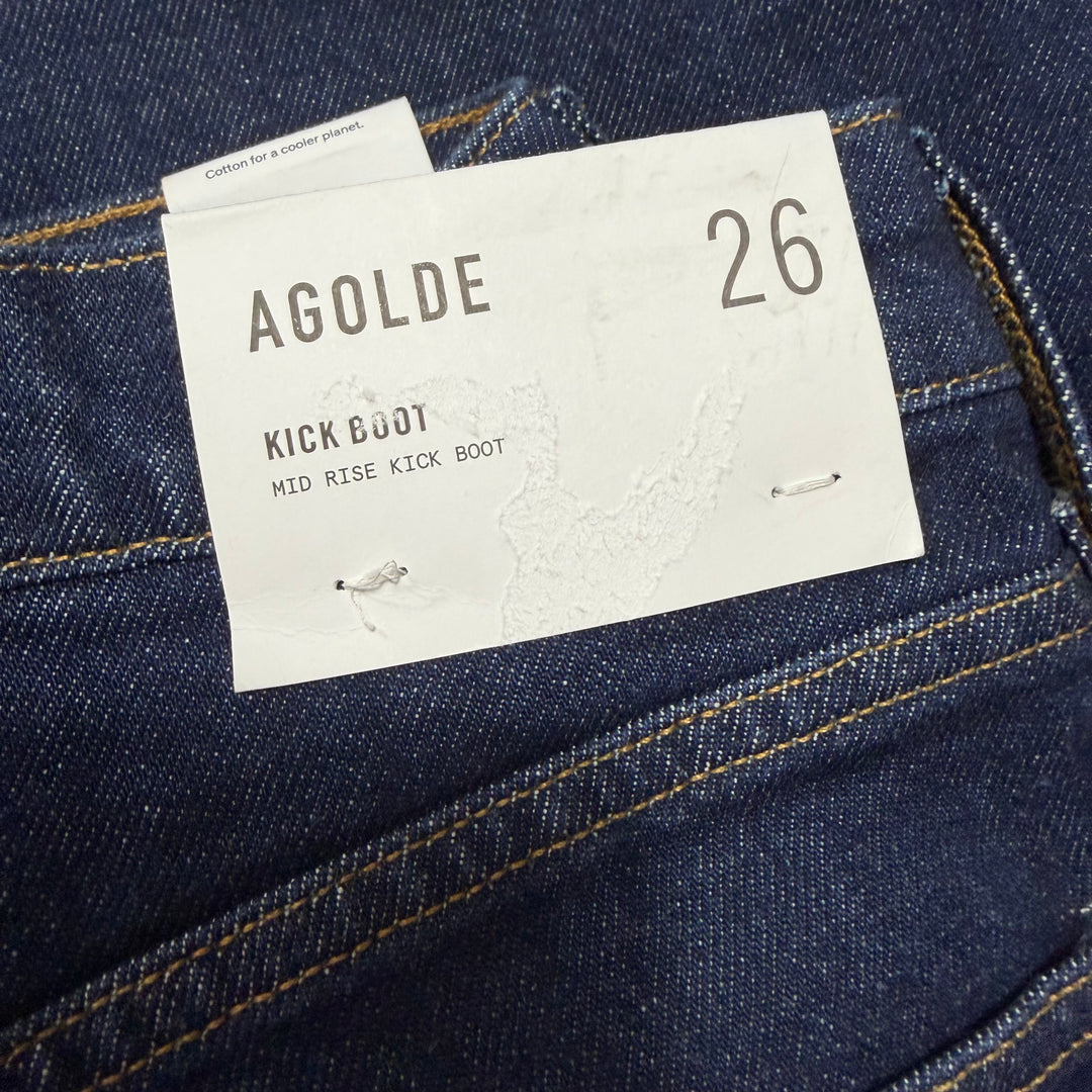 NWT- Agolde 'Kick Boot' Mid Rise Bootcut Jeans- Size 26