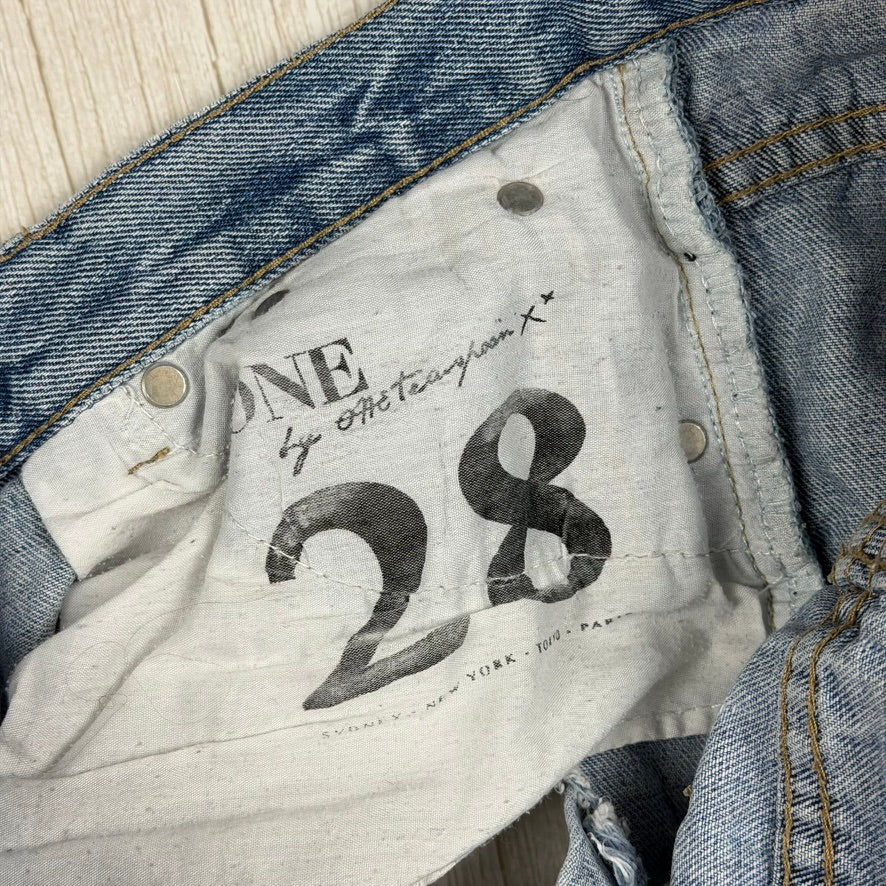 One Teaspoon 'Bandits' Rolled Cuff Denim Shorts  - Size 28"