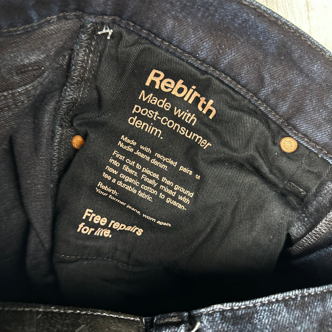 Nudie Lim. Ed. 'Lean Dean' Dry Rebirth Embro Jeans- Size 32/30