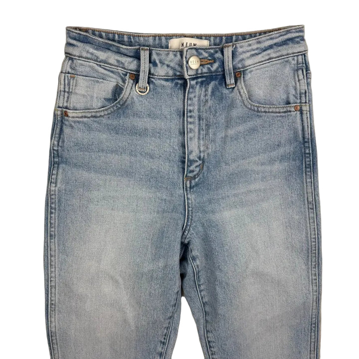 NEUW 'Marilyn Crop Kick' Blue Monday High Rise Jeans - Size 26