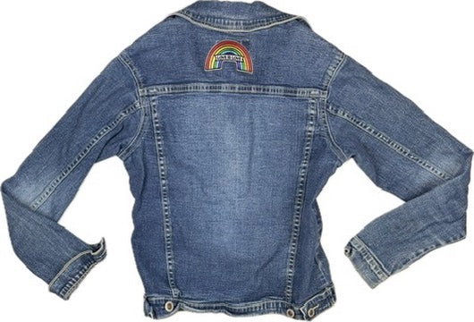 "Love is Love" Patch Denim Jacket - Size S