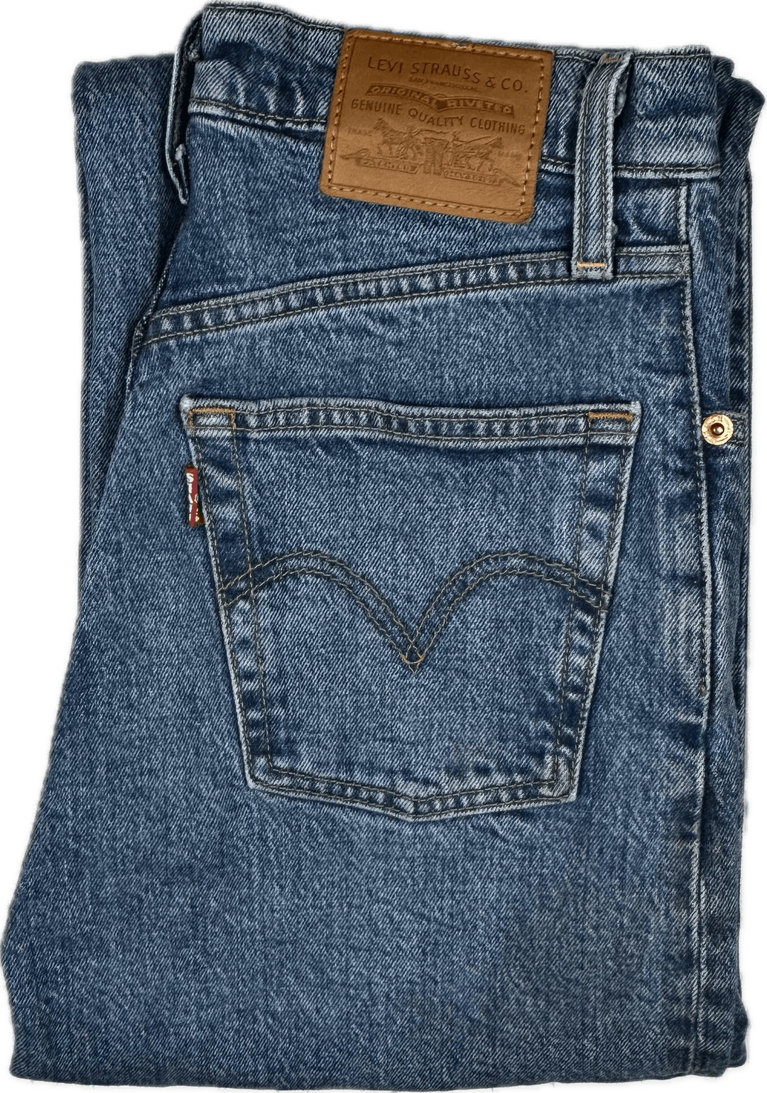 Levis Ladies ‘Ribcage Straight’ Button Fly Jeans  - Size 25