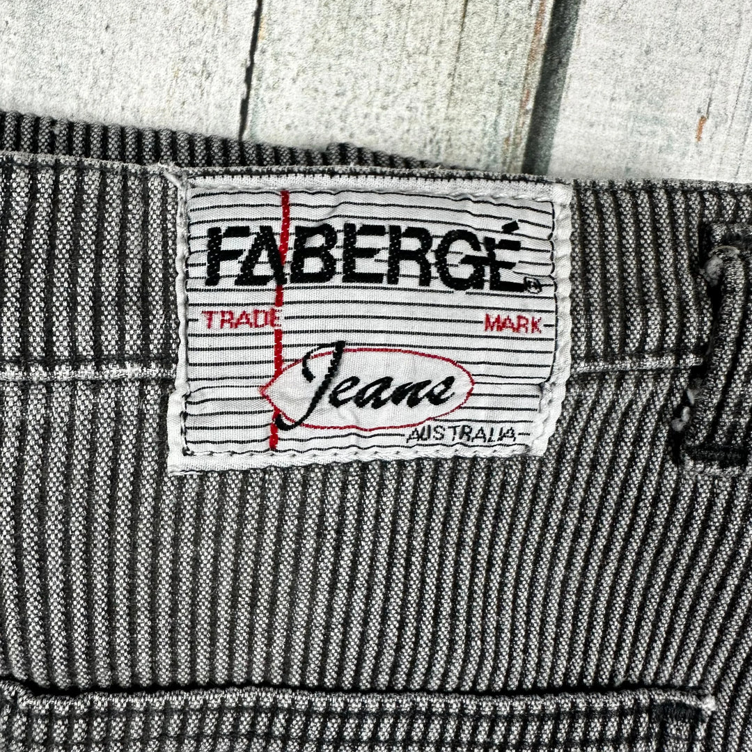 Fabergé Ribbed Bagggies 1980's Jeans - Hard to find!- Suit Size 10 - Jean Pool