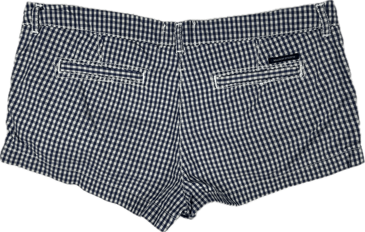 Maison Scotch 'Gingham Check' Micro Shorts - Size 8