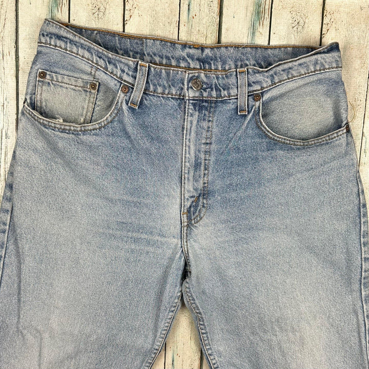 Levis 555 Vintage 90s Australian Made Denim Jeans - Size 36 - Jean Pool
