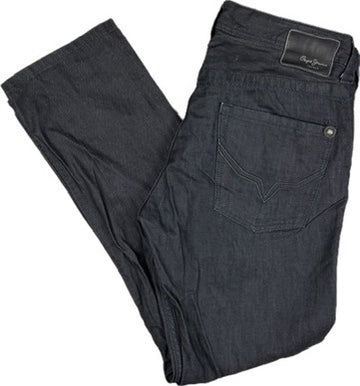 Pepe London Mens Regular Fit 'Cash' Black Jeans- Size 32R