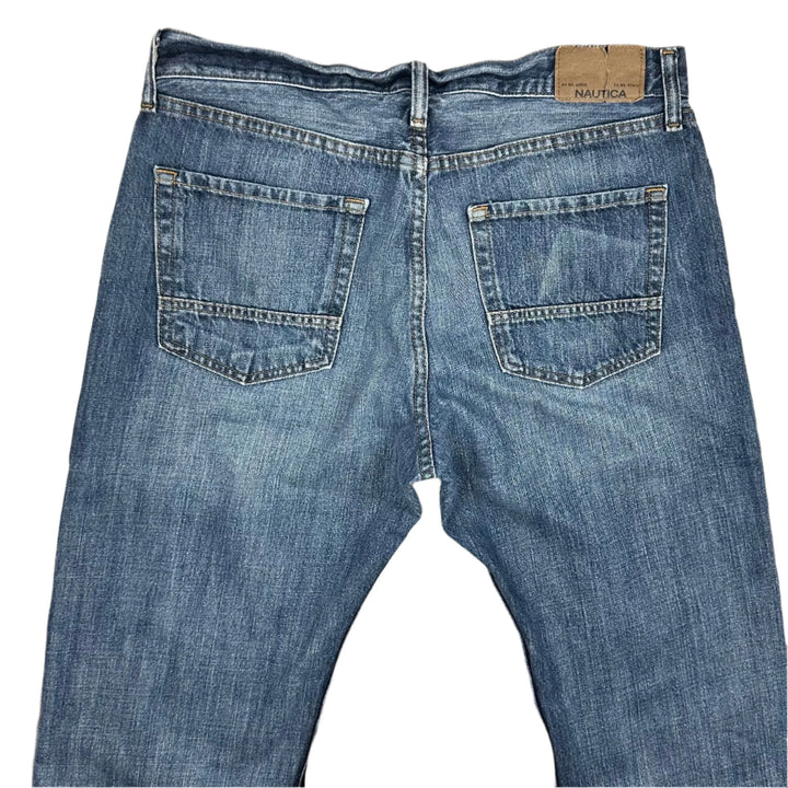 Nautica Mens Classic Straight Relaxed Fit Jeans- Size 34
