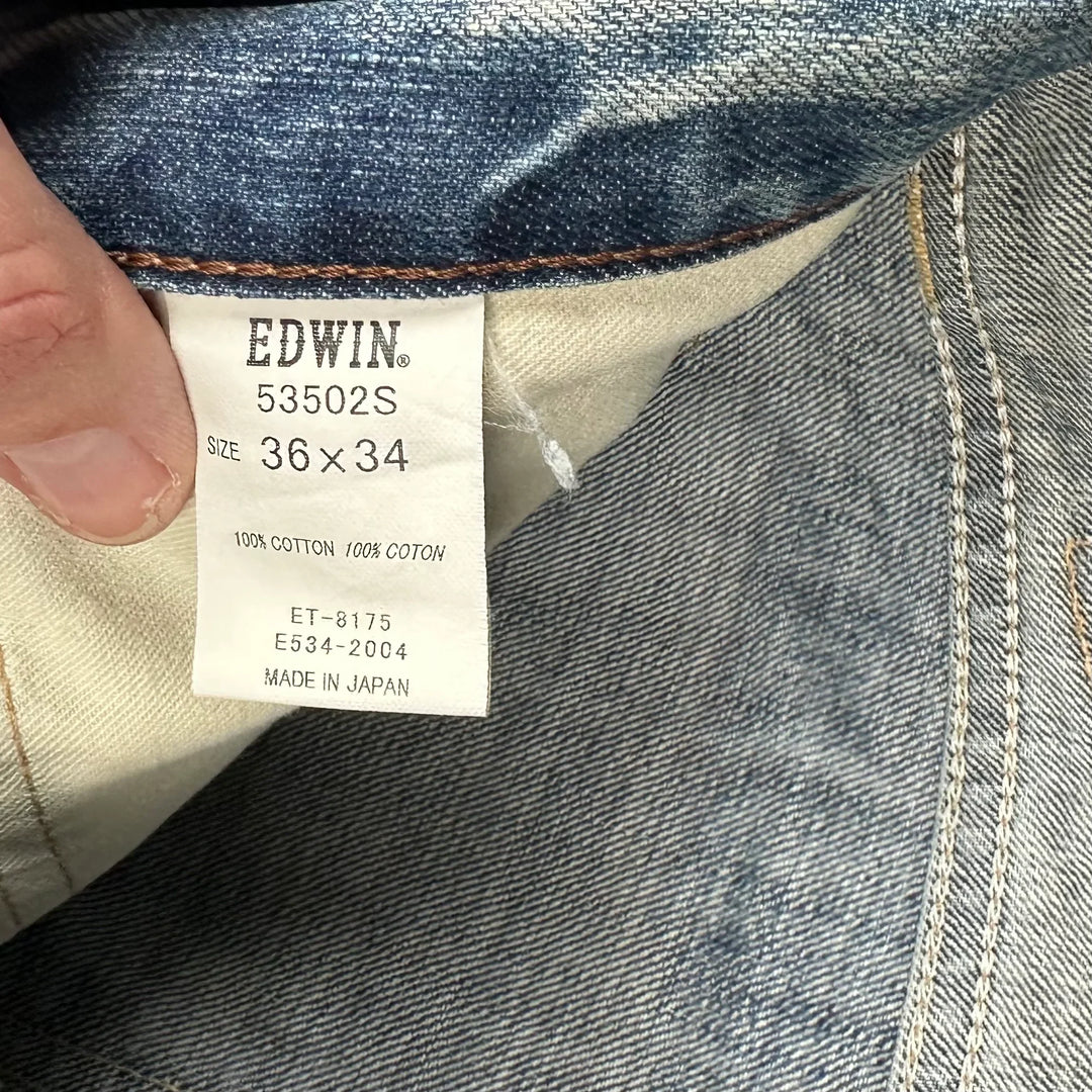 Edwin Made in Japan - Straight Bootleg Denim Jeans -Size 36/34