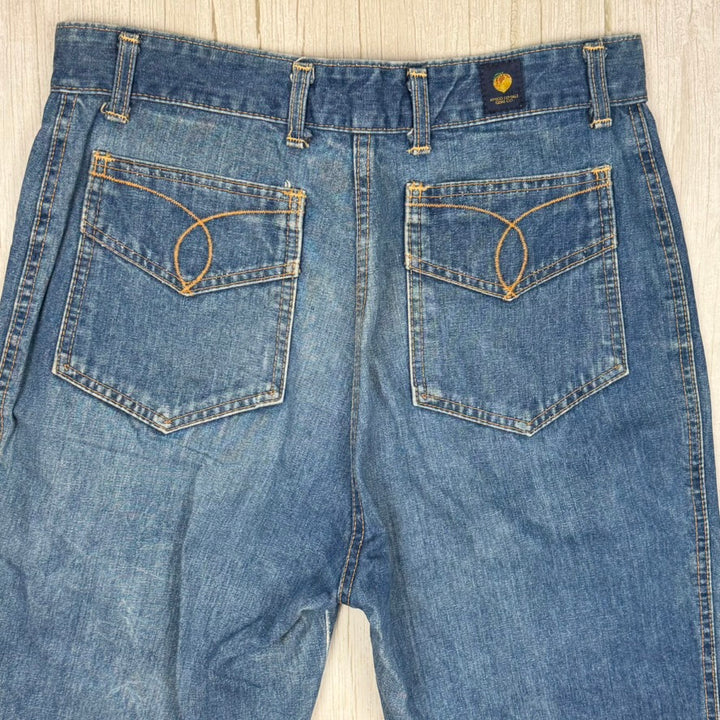 AMCO 1970s Peaches Vintage Rare Australian Made Ladies Jeans- Suit Size 10/12