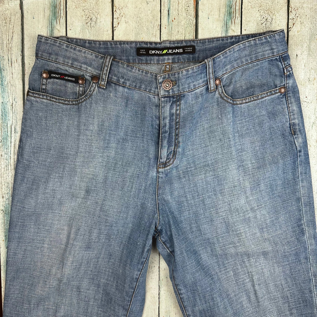 DKNY 'SOHO ' Bootcut Denim Jeans- Size 12 - Jean Pool