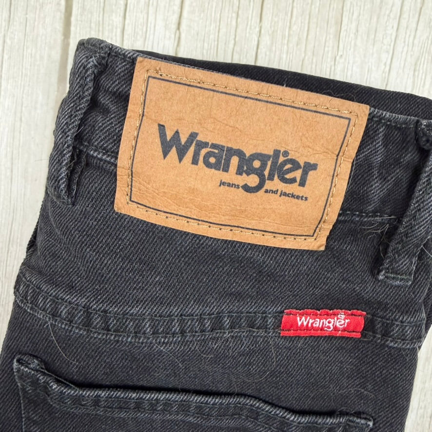 Wrangler 'Tyler' High Tapered Aged Black Jeans - Size 6