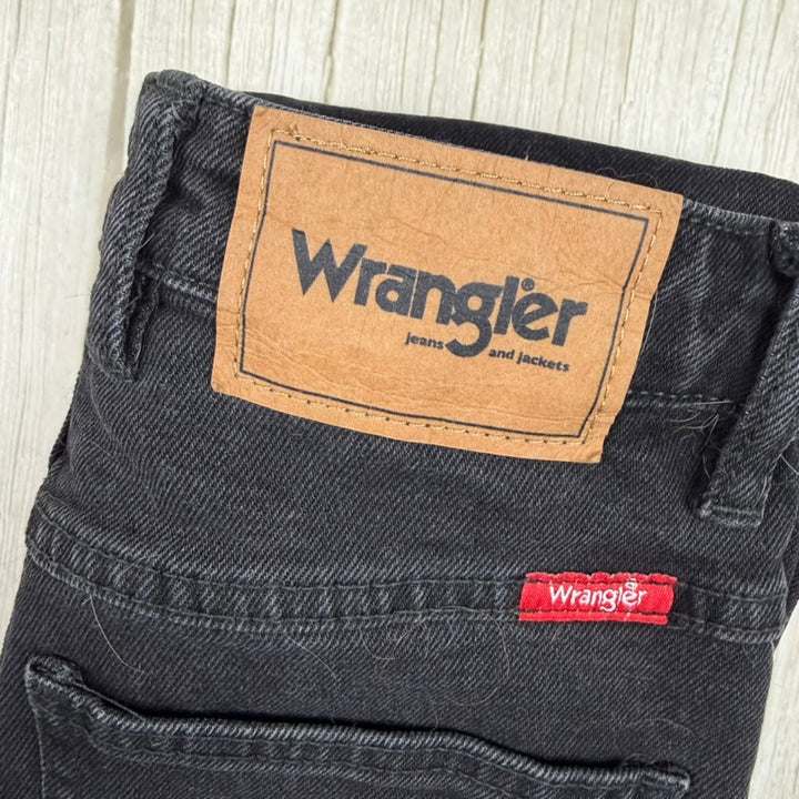 Wrangler 'Tyler' High Tapered Aged Black Jeans - Size 6