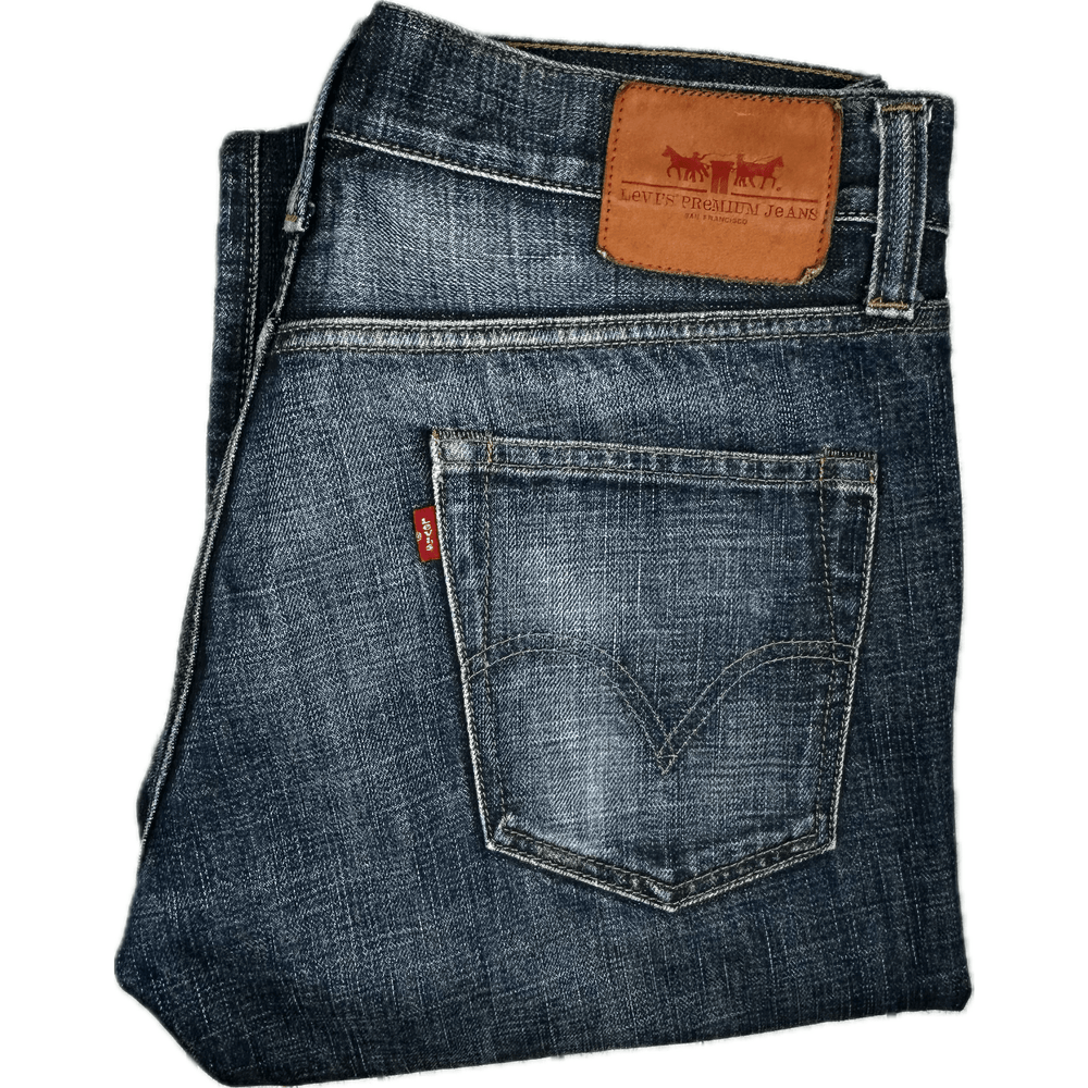 Levis Premium 'Skinner' Bootcut Denim Jeans - Size 34 - Jean Pool
