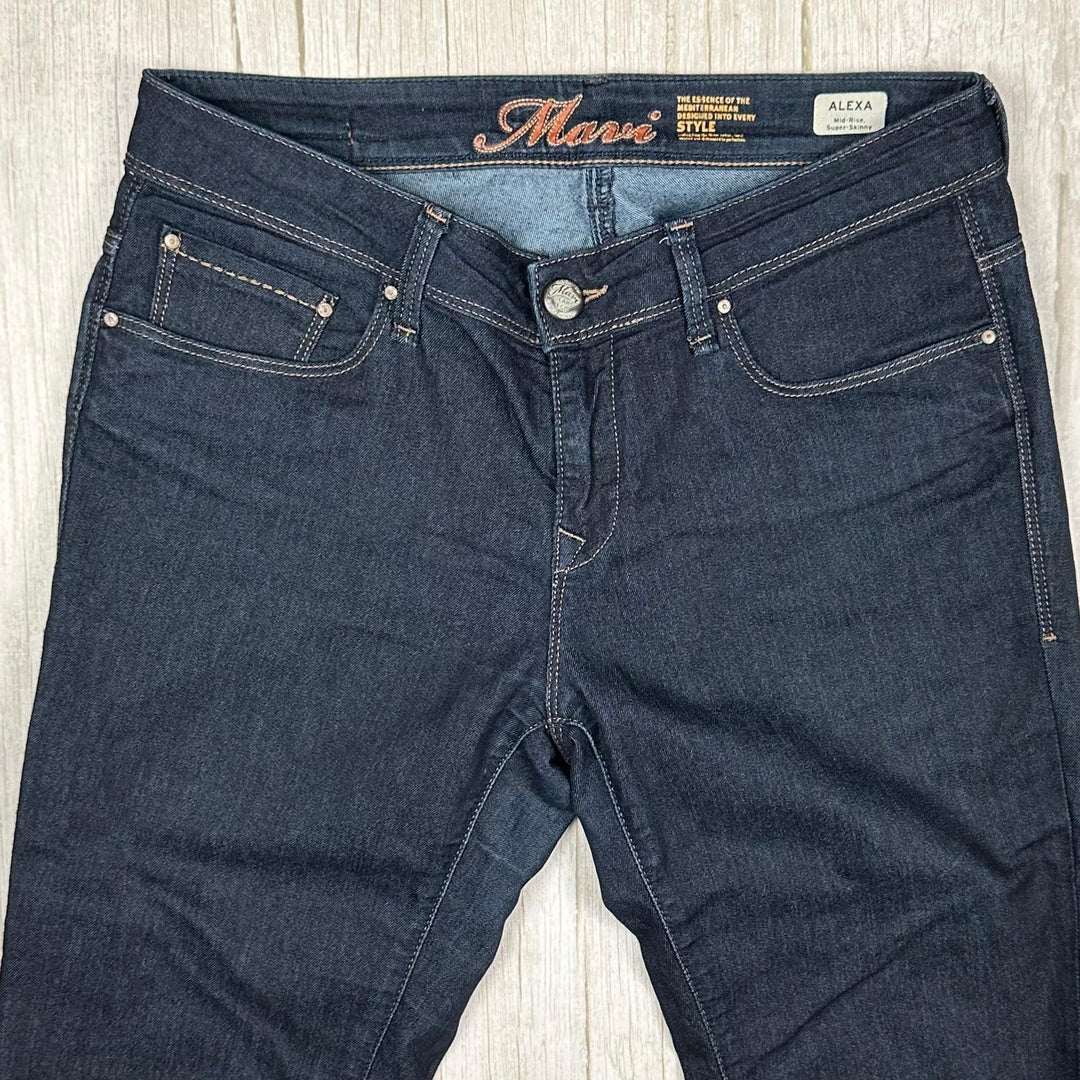 Mavi Jeans 'Alexa' Mid Rise Skinny Denim Jeans -Size 29 or 11AU