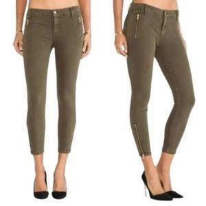 Mother 'Crop Zip Muse' Khaki Blow Out Jeans - Size 31 - Jean Pool