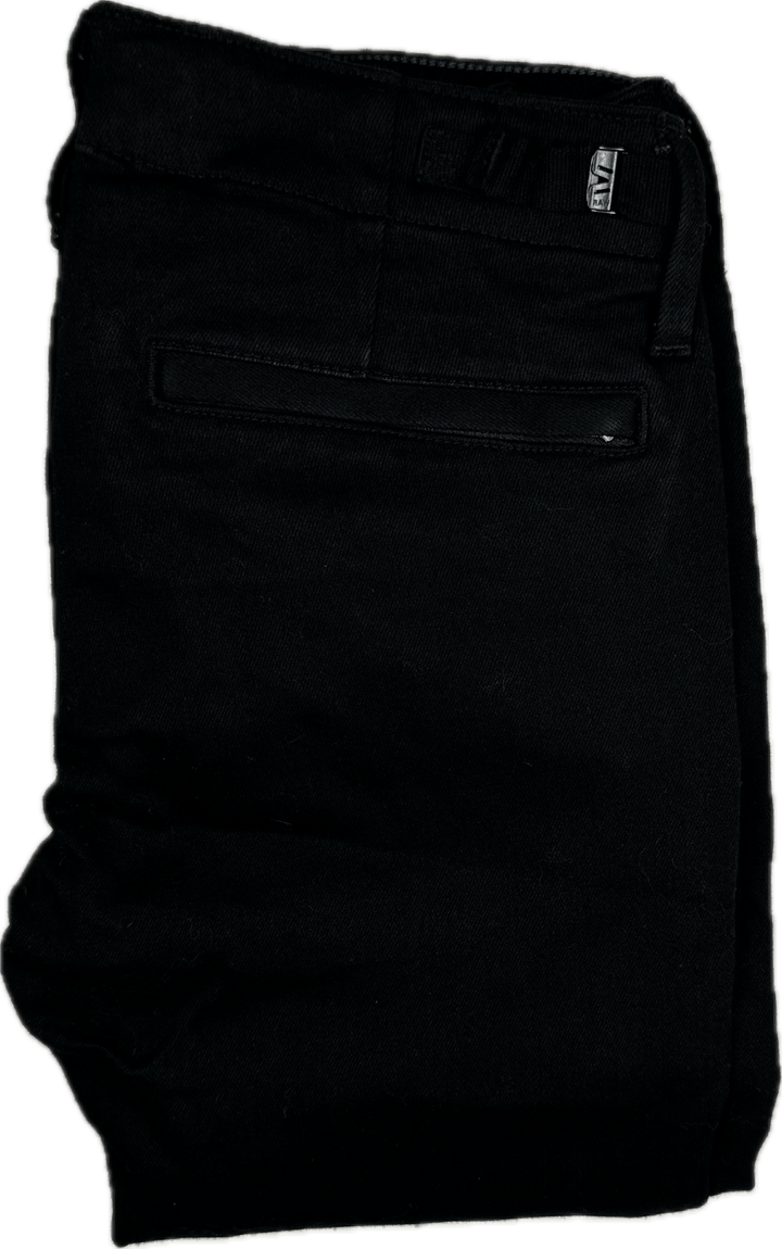 G Star RAW Womens 'Aeronotic Low Skinny' Black Cargo Jeans -Size 25/32