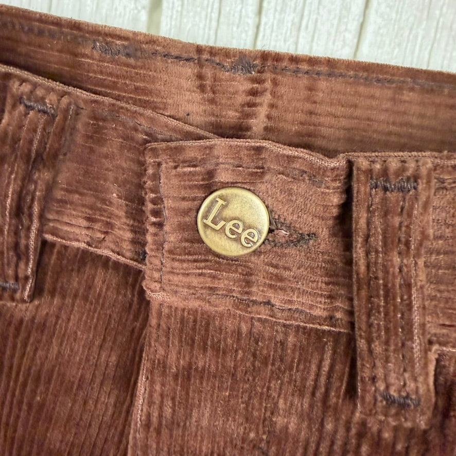 NWT-1970's Lee 'Oxford Cord' High Waist Ladies Deadstock Flares - Suit Size 6/7