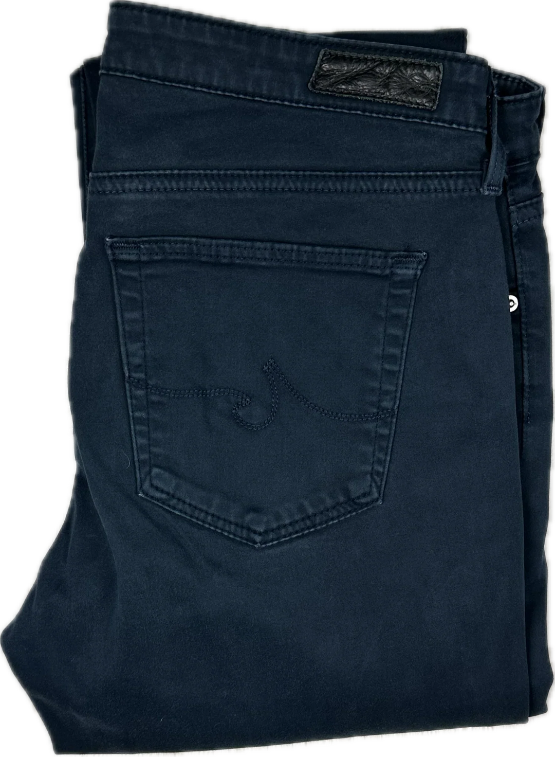 AG Adriano Goldschmied 'the Prima' Navy Mid Rise Cigarette Jeans- Size 28R