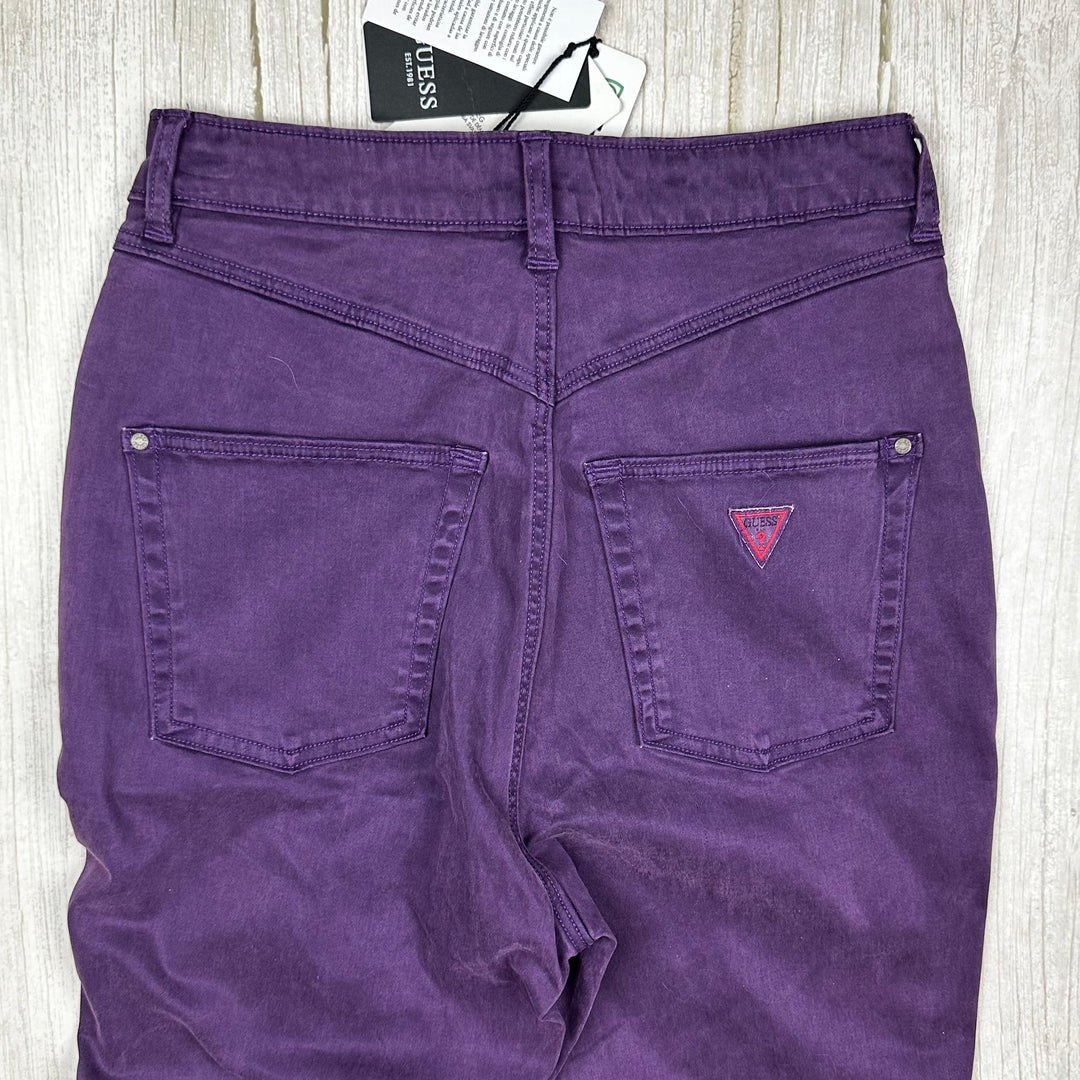 NWT- Guess Denim 'Boot High Pop 70's' Purple Grape Jeans -Size 27