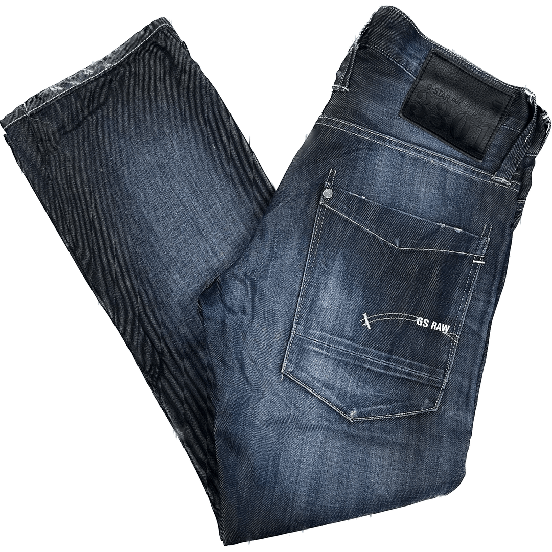 G Star RAW 3301 'Victor Straight' Denim Jeans -Size 32 - Jean Pool