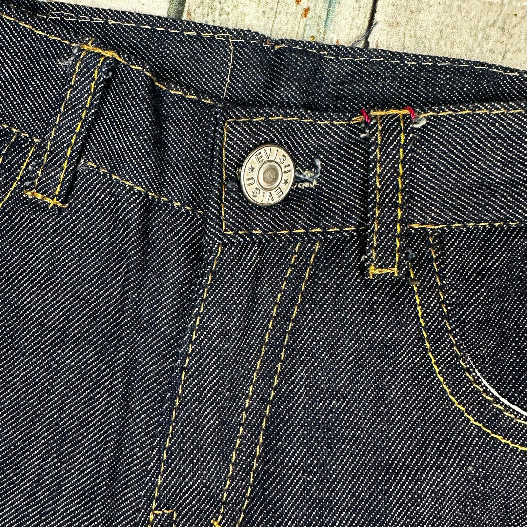 Evisu Japan Logo Pocket Straight Leg Jeans - Size 3 - Jean Pool