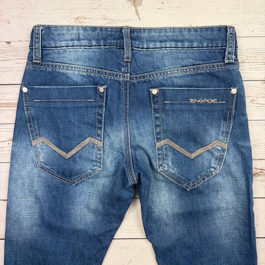 Energie by Sixty Group Y2K Mens 'Cuff Clean' Skinny fit Jeans - Size 29