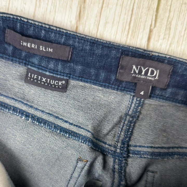 NYDJ 'Sheri Slim ' Raw Hem Jeans-Size  4 US or 8 AU
