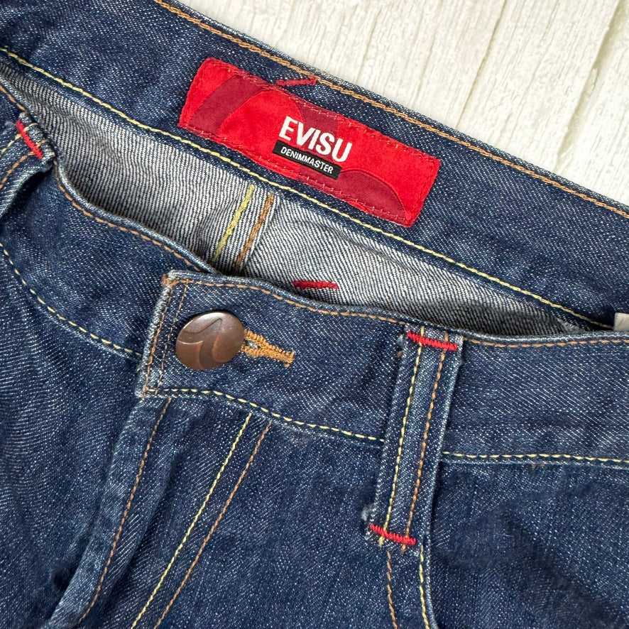 Evisu Japan  Evisu  Genes Cinch Back Logo Jeans - Size 30