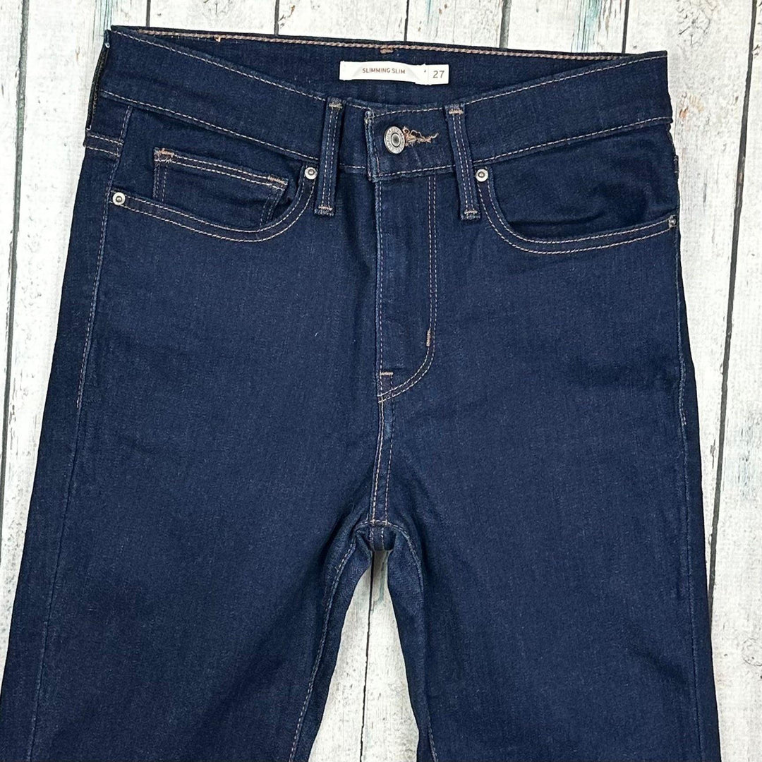 Levis 'Slimming Slim' High Rise Denim Jeans - Size 27" or 9AU - Jean Pool