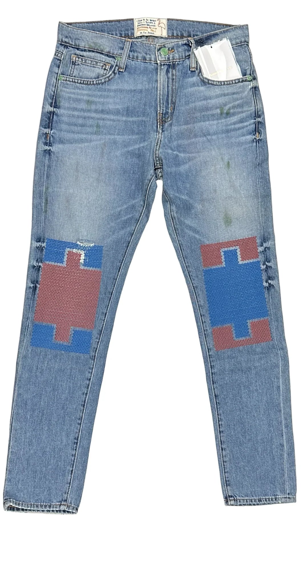 NWT - Sandrine Rose Re-Worked Original Handmade in USA Jeans - Size 25