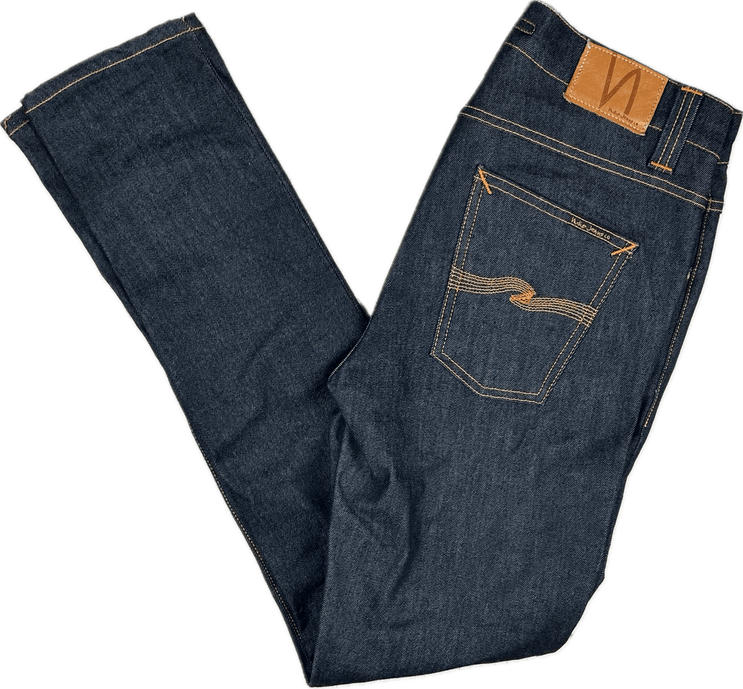 Nudie 'Lean Dean' Dry 16 Drips Wash Organic Cotton Jeans- Size 30/32