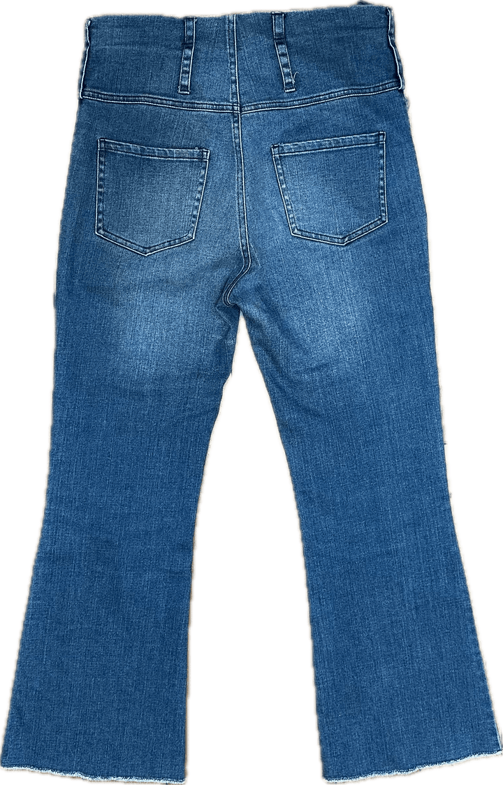 Scanlan & Theodore  High Rise Crop Flare Jeans- Size 10