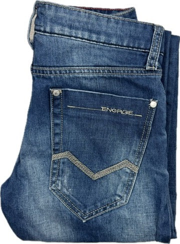 Energie by Sixty Group Y2K Mens 'Cuff Clean' Skinny fit Jeans - Size 29