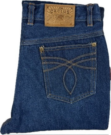 Cactus 1980s Vintage Slim Straight Ladies Jeans- Suit Size 7/8