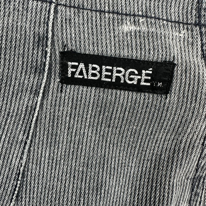 Fabergé 1980's High Waisted Grey Baggies Ladies Jeans - Suit Size 12 - Jean Pool