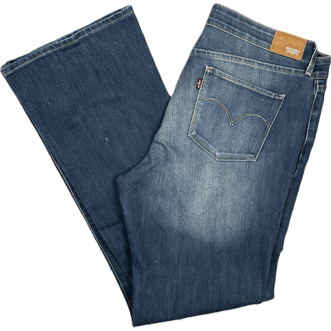 Levis Demi Curve Classic Boot Cut Stretch Jeans -Size 34 (16AU) - Jean Pool