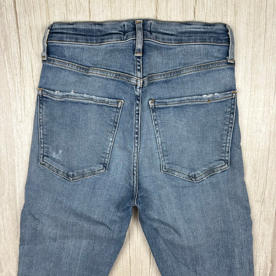 AGOLDE 'Sophie' High Rise Distressed Jeans- Size 25
