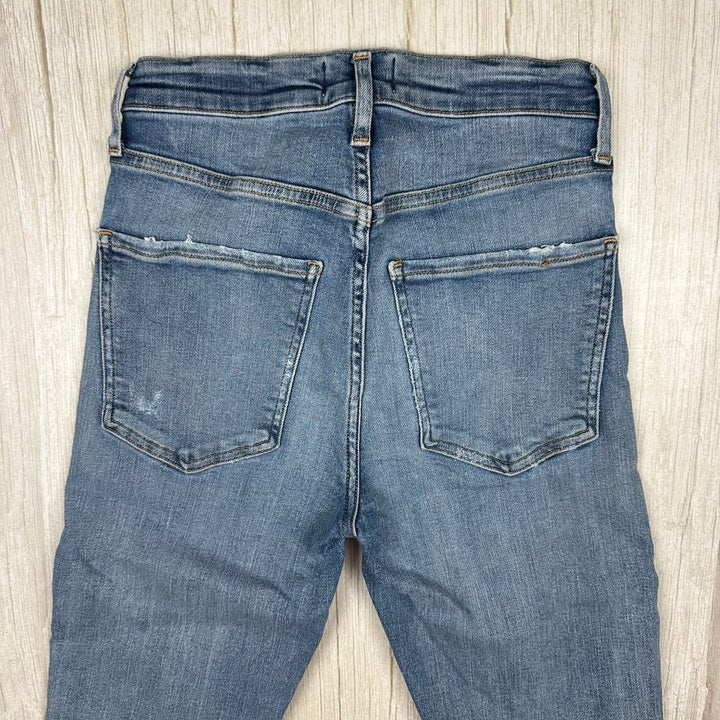 AGOLDE 'Sophie' High Rise Distressed Jeans- Size 25