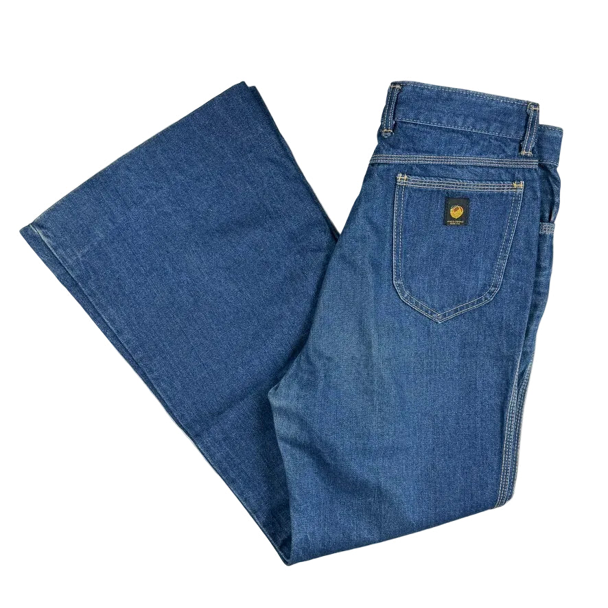 AMCO 1970s Peaches Vintage Rare Australian Made Ladies Flare Jeans