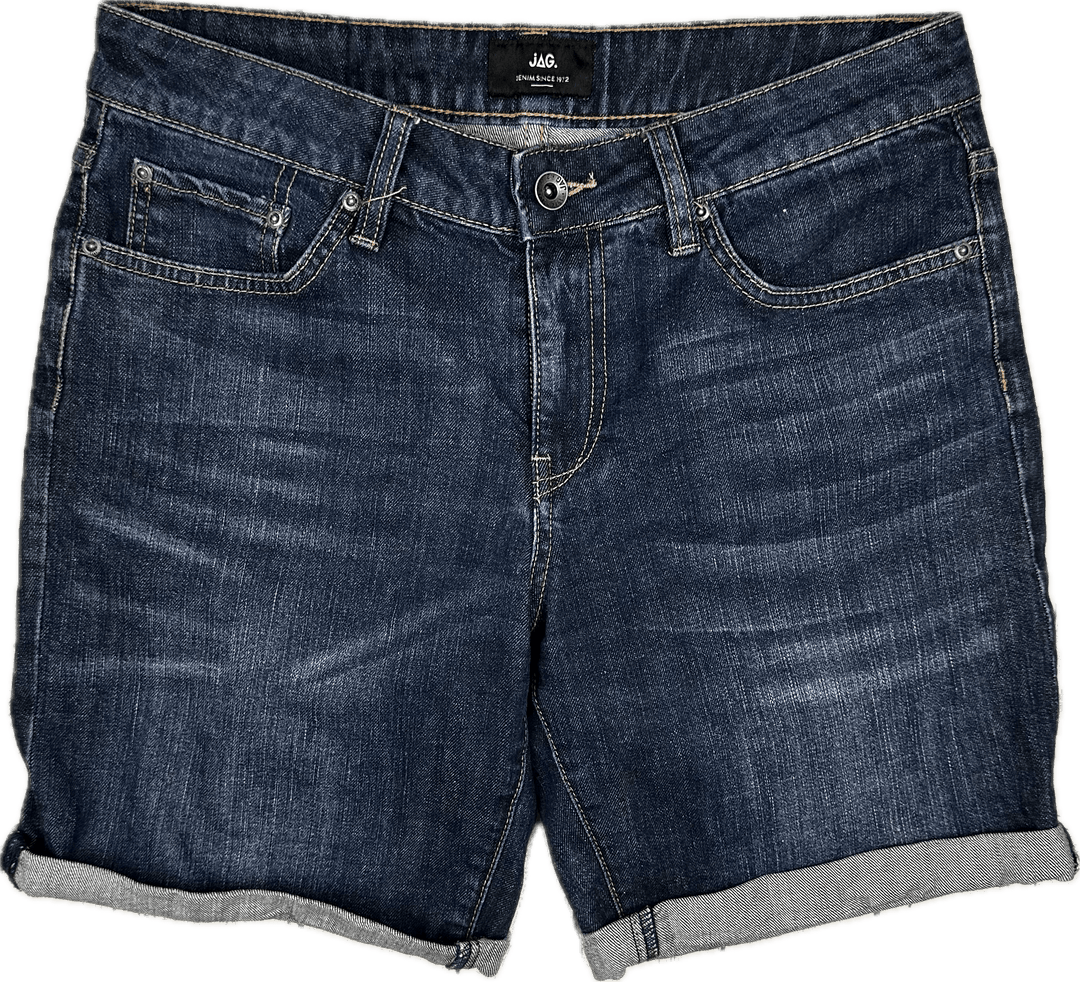 JAG Ladies Denim Bermuda Shorts - Size 10 - Jean Pool