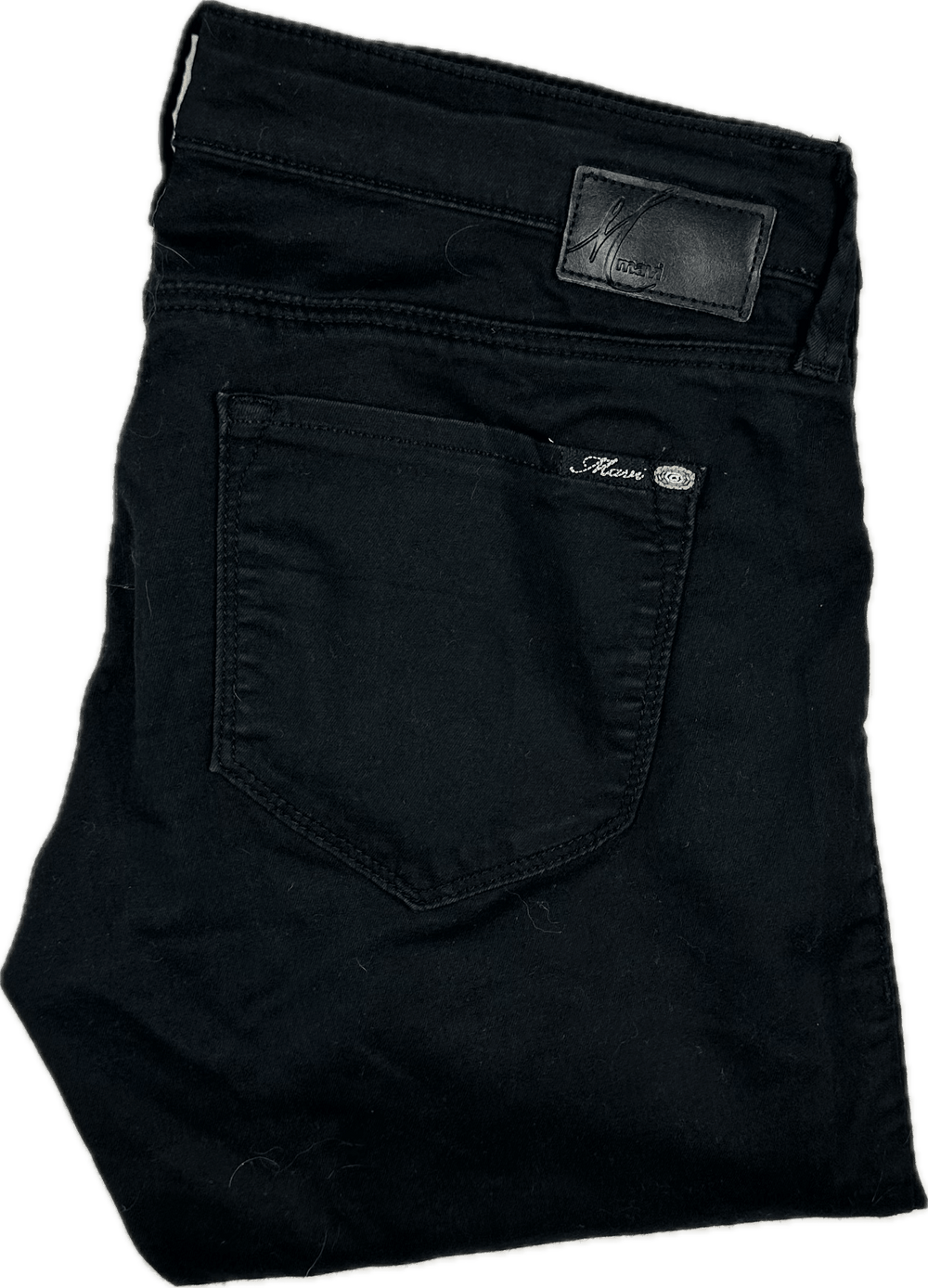 Mavi Black Maternity Stretch Skinny Jeans -Size 30 - Jean Pool