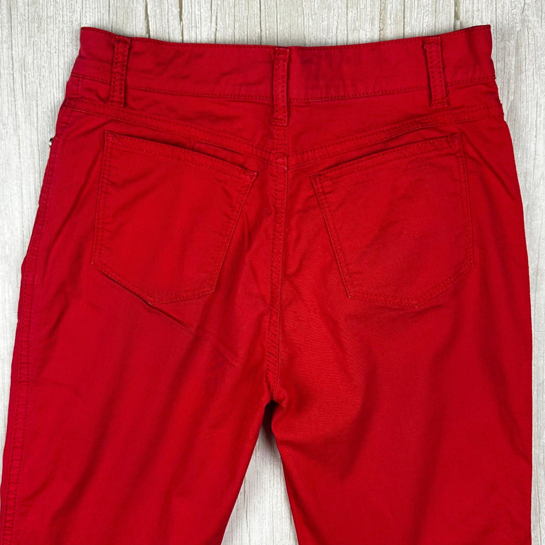 Roccobarocco Italian Red Slim Straight Jeans - Size 28"
