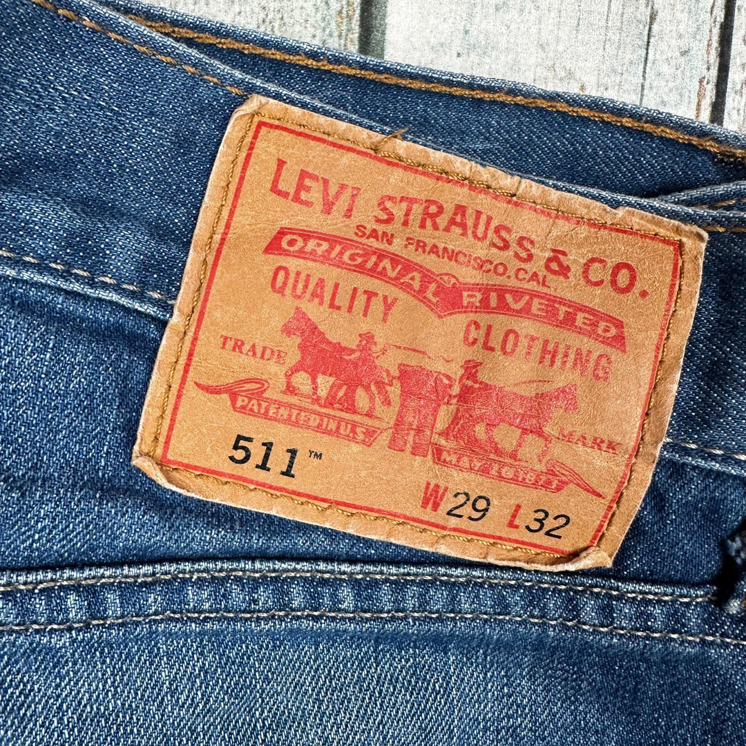 Levis Slim Straight 511 Men's Denim Jeans - Size 29/32 - Jean Pool