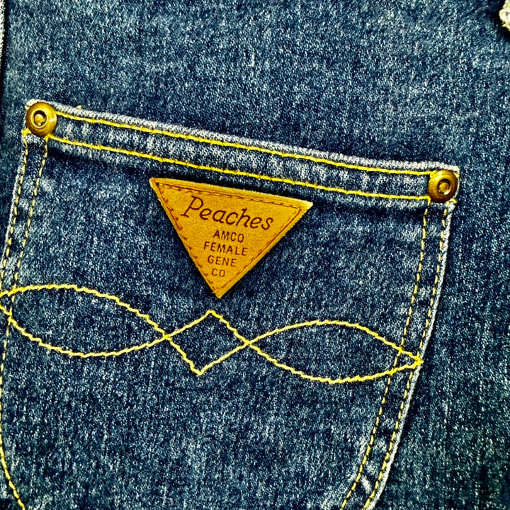 AMCO 1980s Peaches Vintage Slim Straight Ladies Jeans- Suit Size 7/8