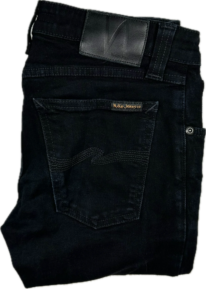 Nudie 'Skinny Sam' Black Black Denim Jeans- Size 26/30